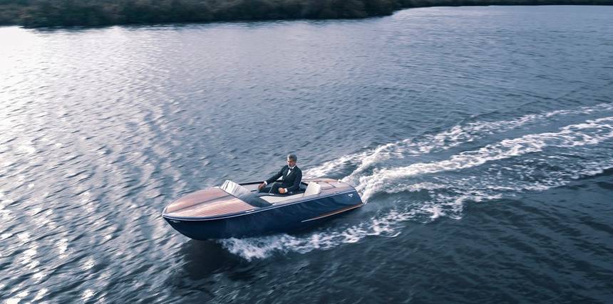 Treehugger - "Beau Lake introduces an all-electric wood-topped instant classic runabout"