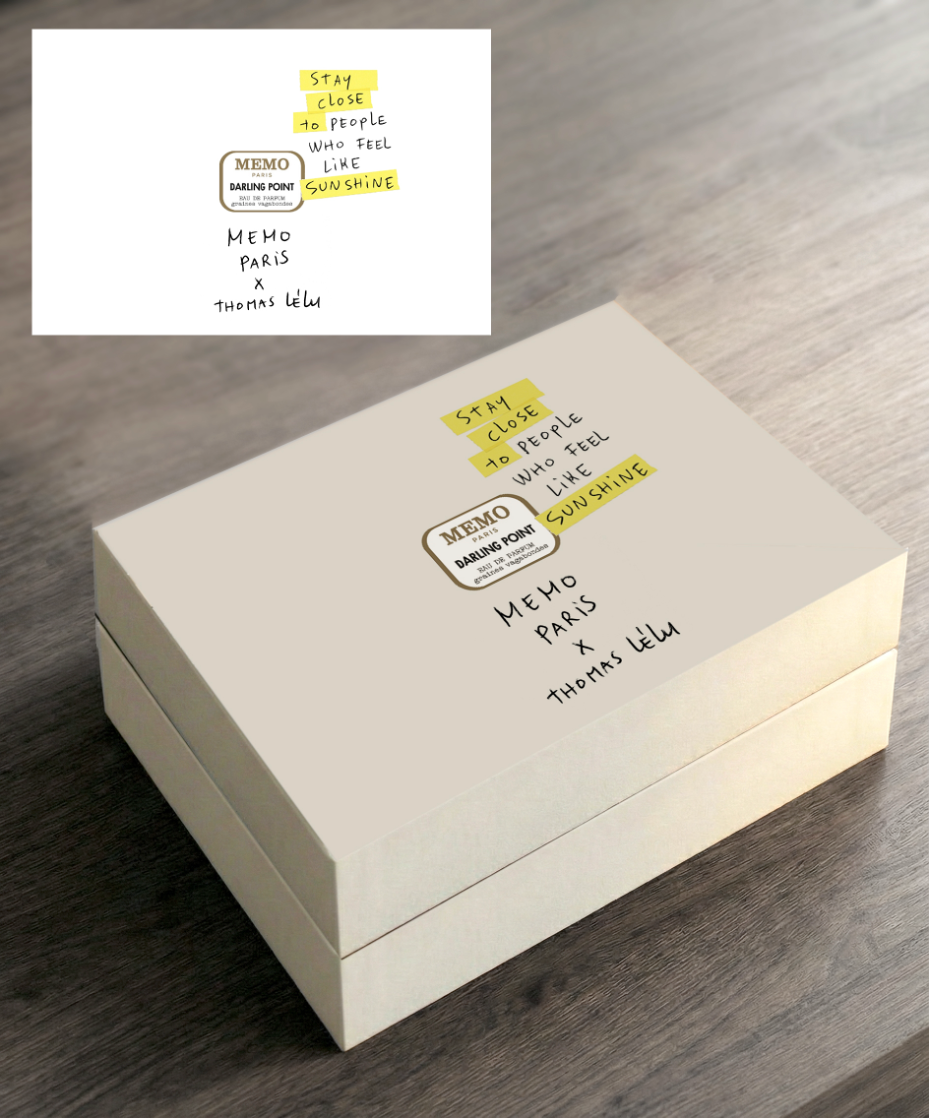 Memo Paris presentation box with Thomas Lélu artwork